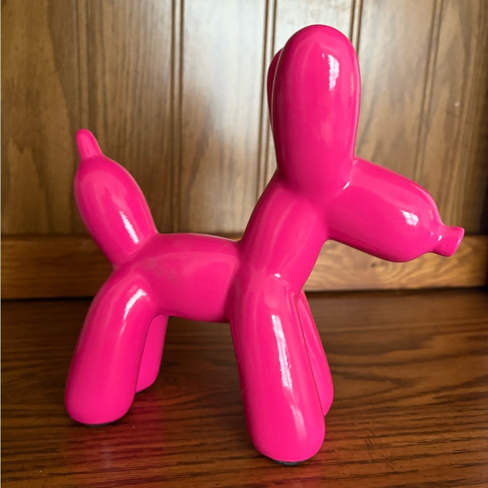 Hot Pink Balloon Dog Figurine